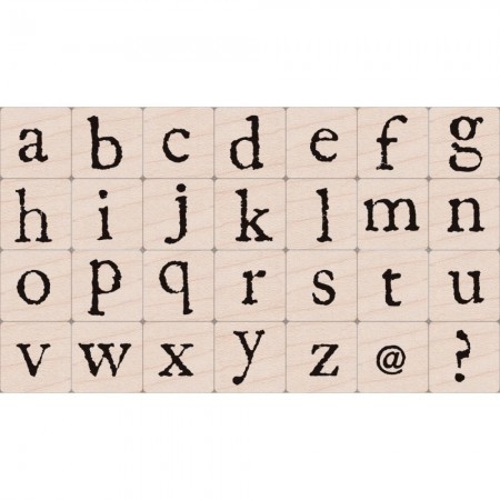 Holzstempel-Set Alphabet