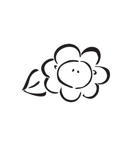 Messingschablone Flower Baby