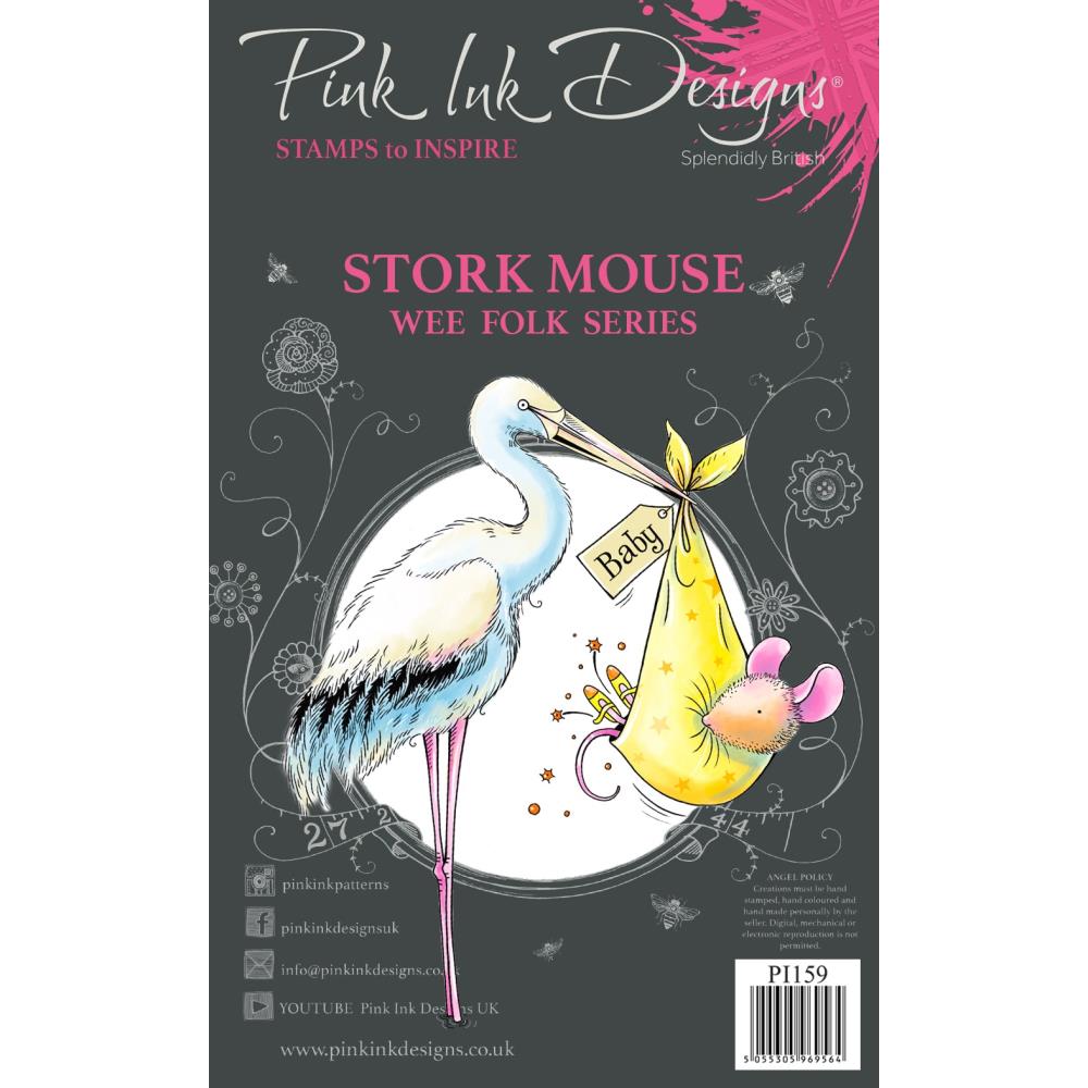 Clear Stamp Stork Mouse