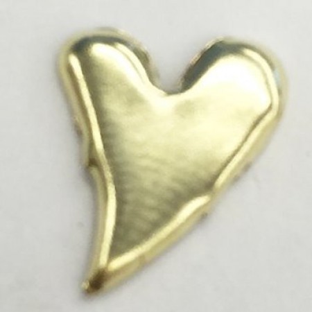 Grosse Brads Curved Gold Hearts