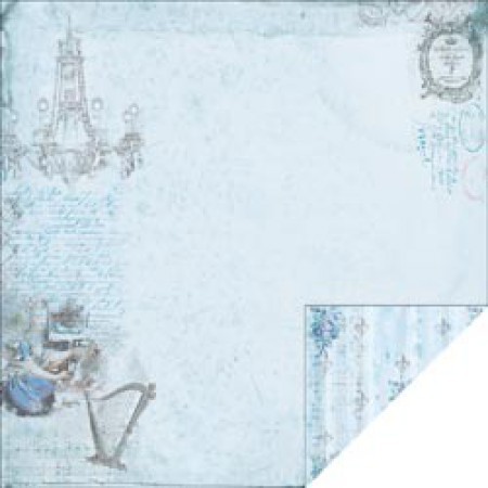 Scrapbooking-Papier Blue Musical