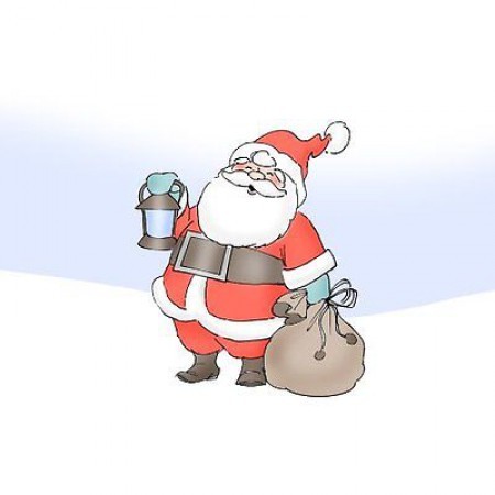 Stempel Christmas Santa auf EZ-Mount