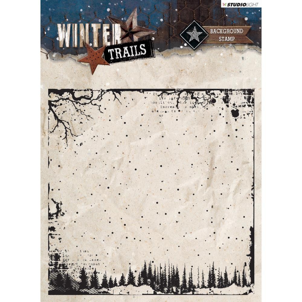 Clear Stamp Winter Trails Background