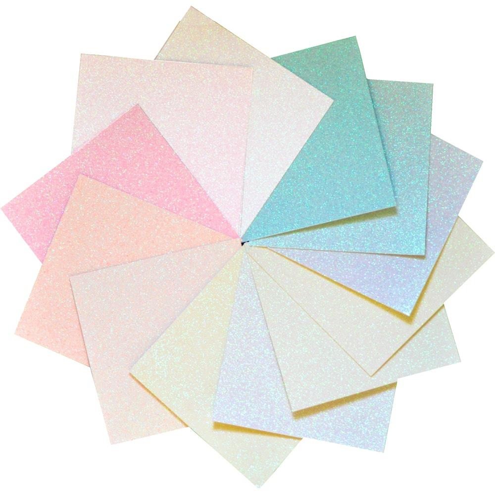 Scrapbooking-Block 6x6" Delicate Pastel Glitter