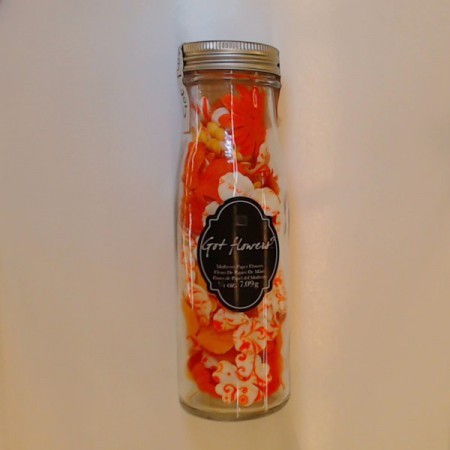 Blumen in Flasche Orange