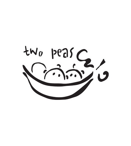 Messingschablone Two Peas