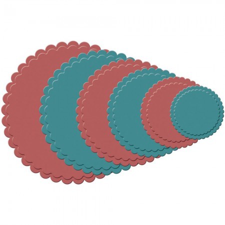 Spellbinderschablone Scalloped  Circles Large