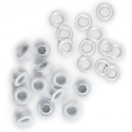 Eyelets & Washers weiss 3/16"