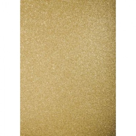 Selbstklebendes Glitterpapier gold A4