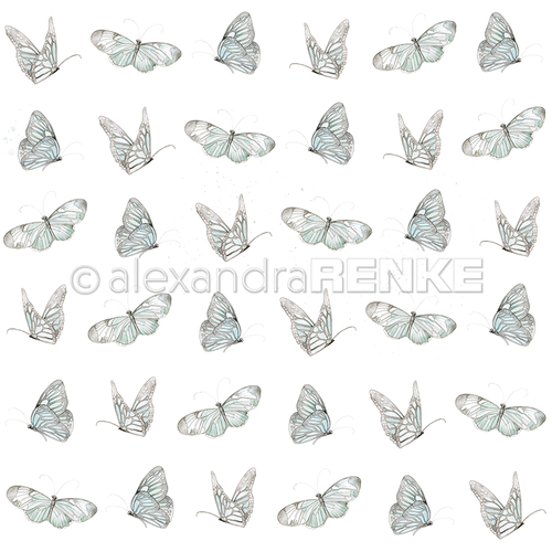 Design-Papier Schmetterling bleu