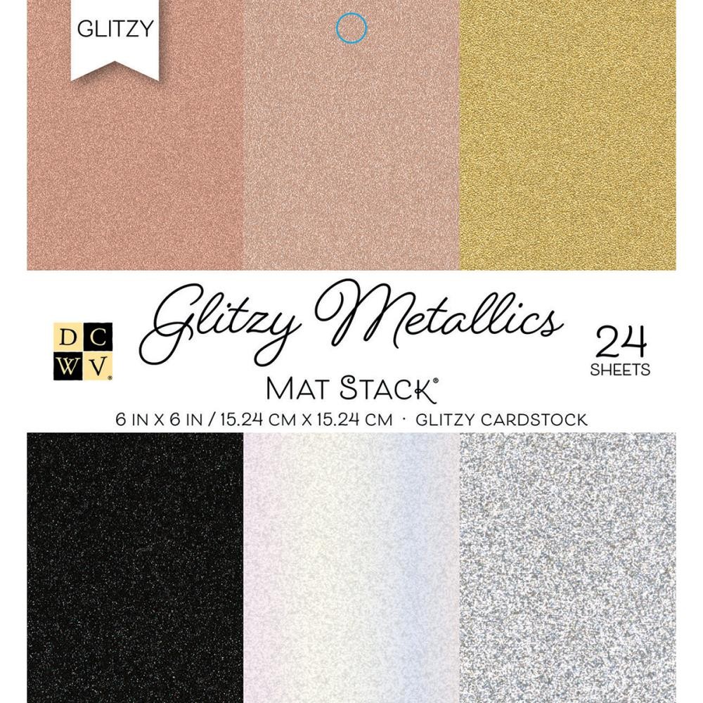 Scrapbooking-Block Glitzy Metallics 6x6"
