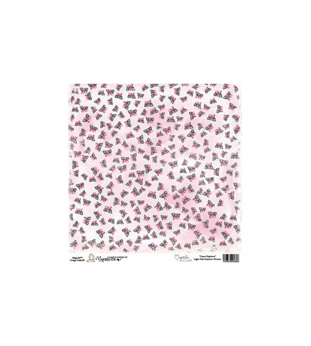 Mini Scrapbooking-Papier Light Pink Rainbow Flowers 6 x 6"