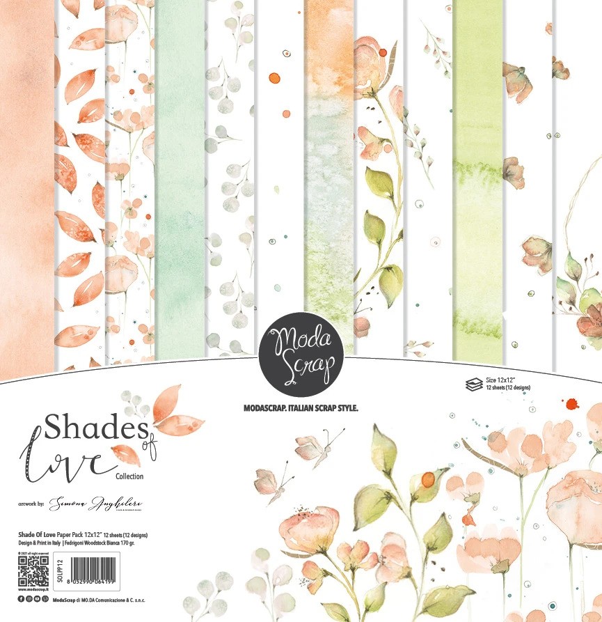 Scrapbooking-Collection Shades of Love 12 x 12"