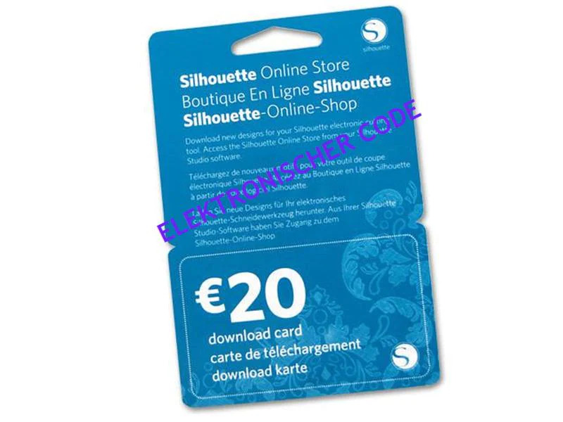 20 Euro Downloadkarte für Silhouette