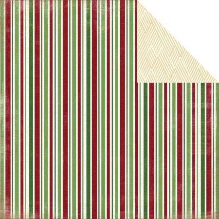 Scrapbooking-Papier Christmas Stripes
