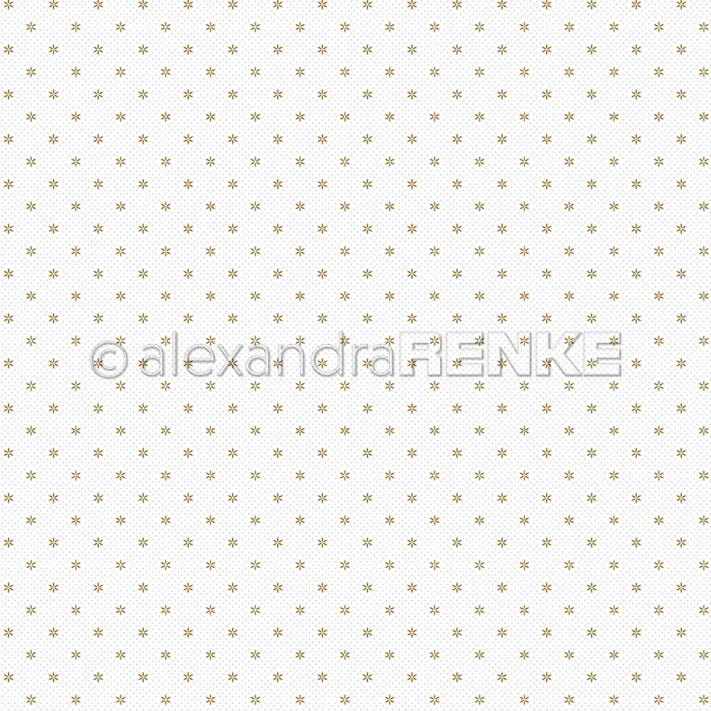 Scrapbooking-Papier 'Goldblüten auf grauen Pixeln'