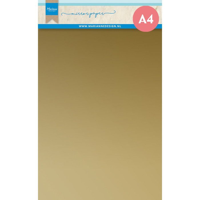 Spiegelkarton Gold A4  (10Blatt)