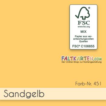 Scrapbooking-Papier  'sandgelb'