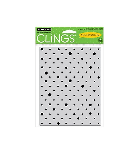 Cling Hintergrund Solid Dots Pattern