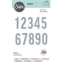 Sizzix Stanzschablone Thinlits Bold Numbers