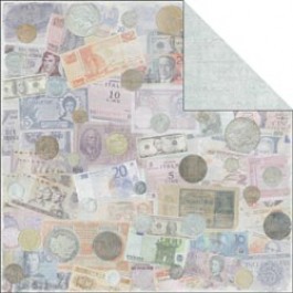 Scrapbooking-Papier Currency