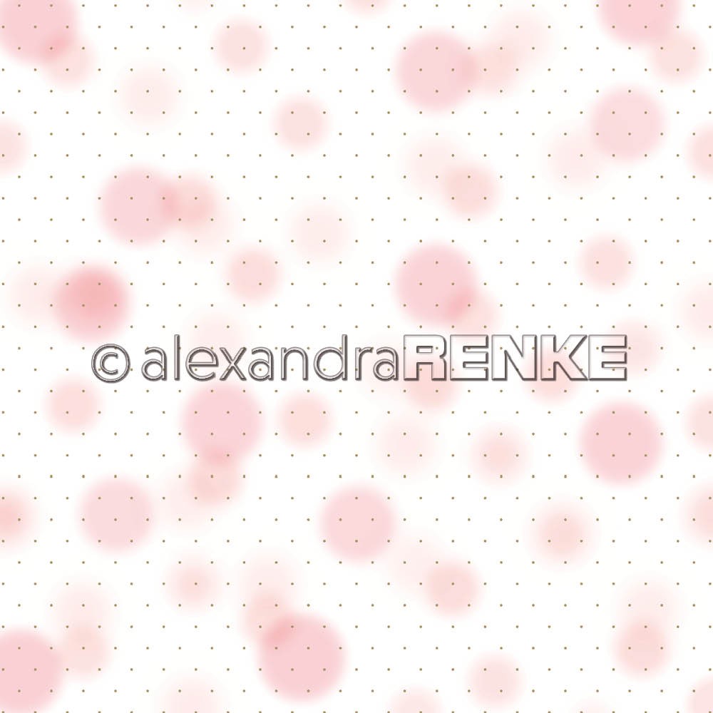 Design-Papier 'Blur Dots Rosa'