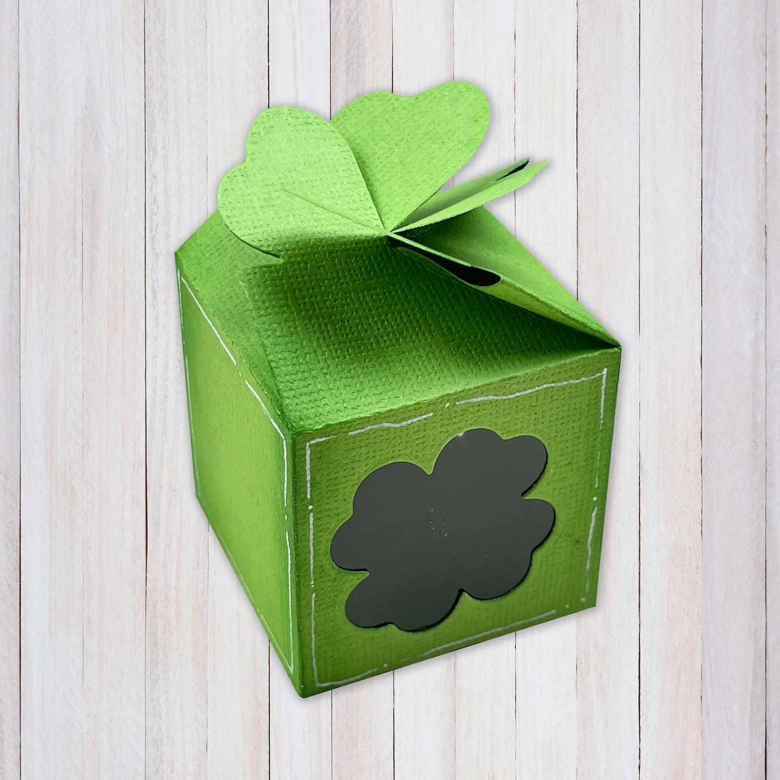 Stanzschablone Wrapping Die Box Clover