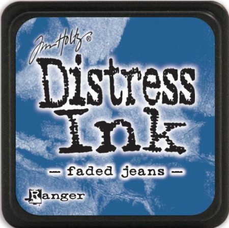 Distress Ink klein Faded Jeans