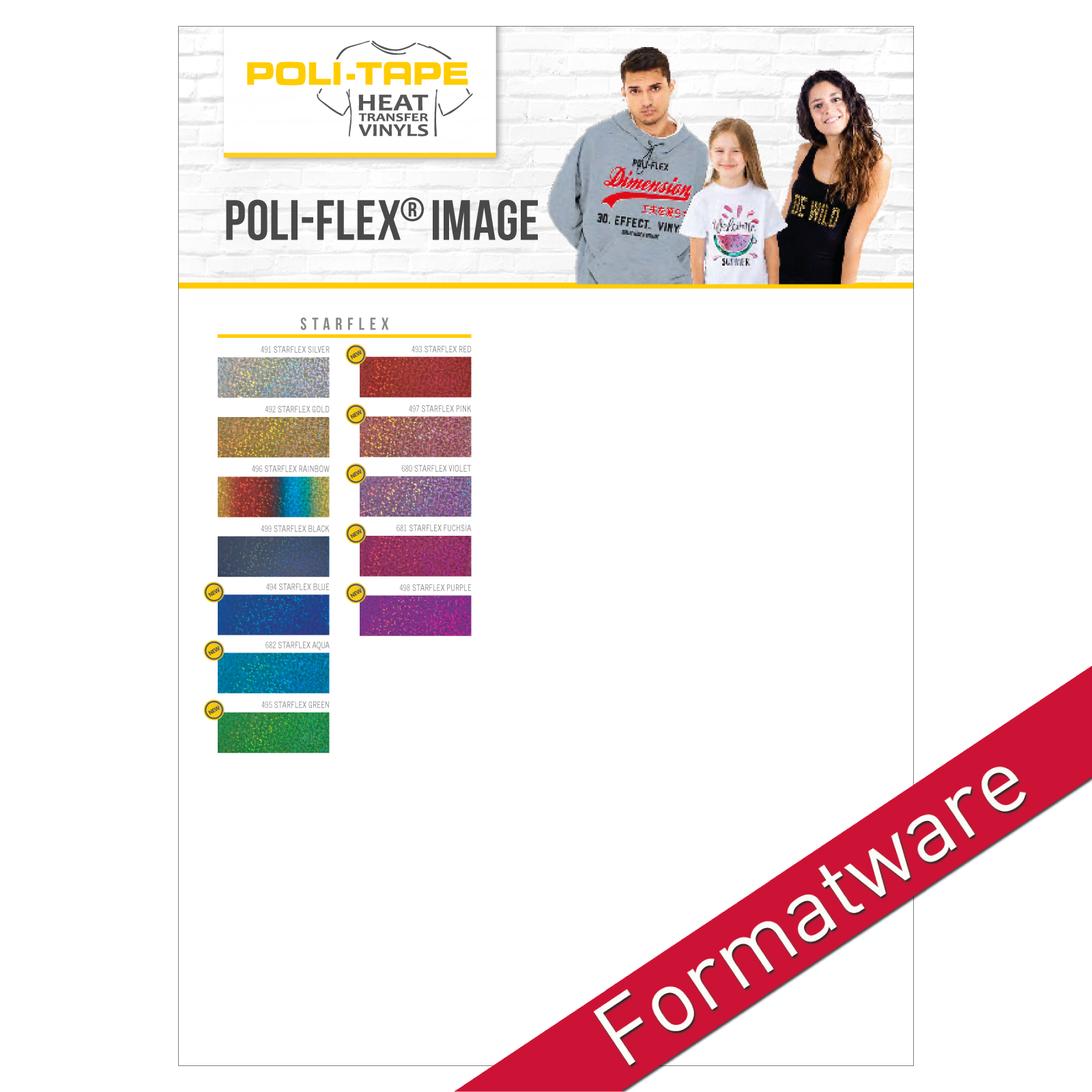 Flexfolie POLI-FLEX IMAGE STARFLEX  A4