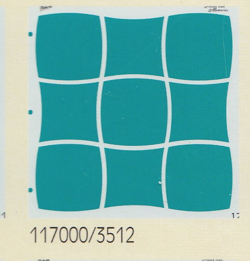Schablone (Zeichnen)   gewellte Quadrate 12 x 12"