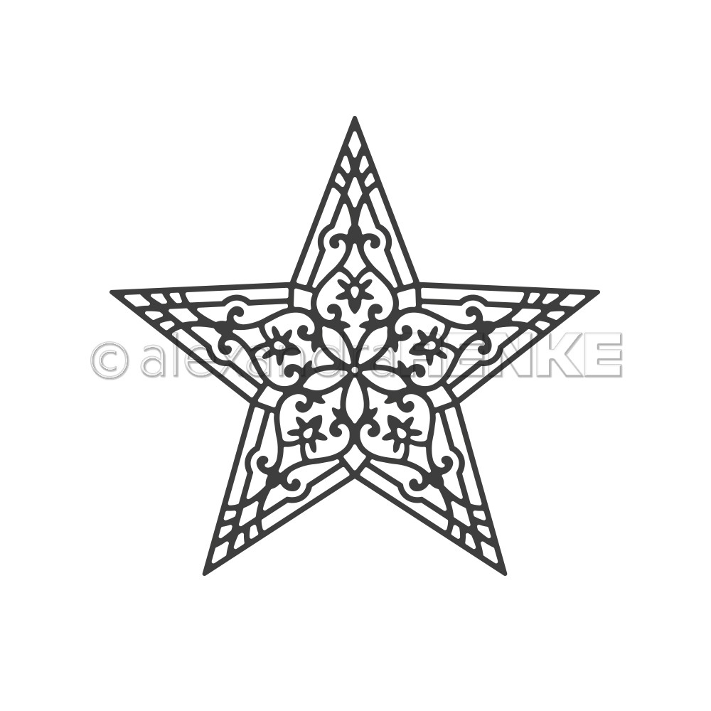 Stanzschablone 'Ornament Stern'