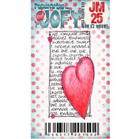 Jofy Mini Stempel Herz auf Schrift