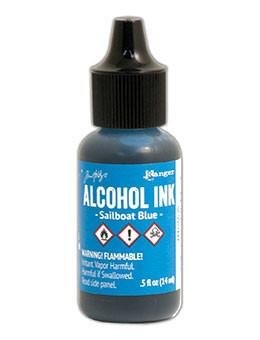 Tim Holtz Alcohol Ink Sailboat Blue