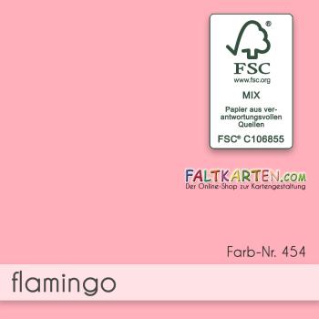 Scrapbooking-Papier  'flamingo'