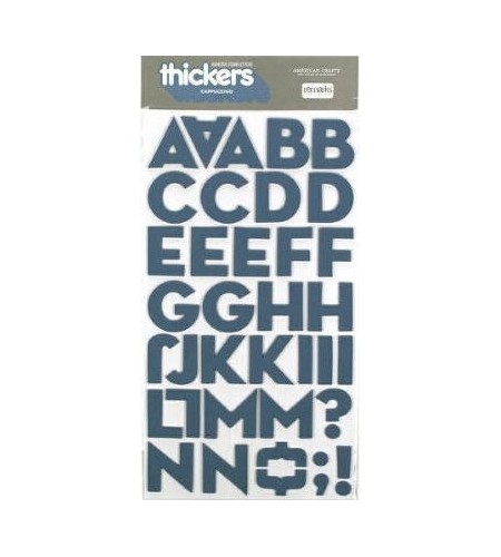 Alphabet Stickers Thickers Cappuchino (blau)