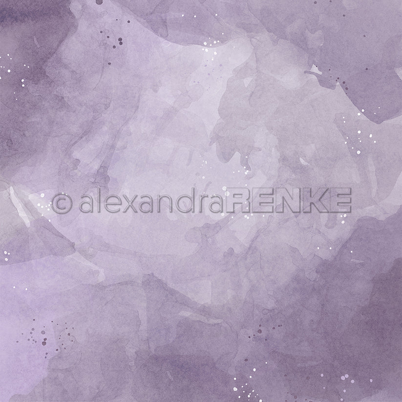 Scrapbooking-Papier 'Aquarellwunder Violett'