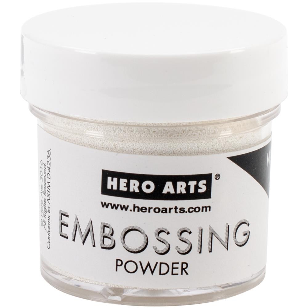 Embossing Powder Detail White Puff
