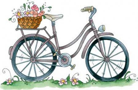 Fahrrad mit Blumenkorb (auf EZMount)