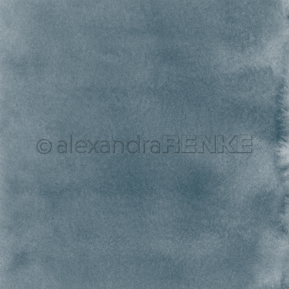 Scrapbooking-Papier 'Mimis Aquarell Gewitterblau' 12'' 
