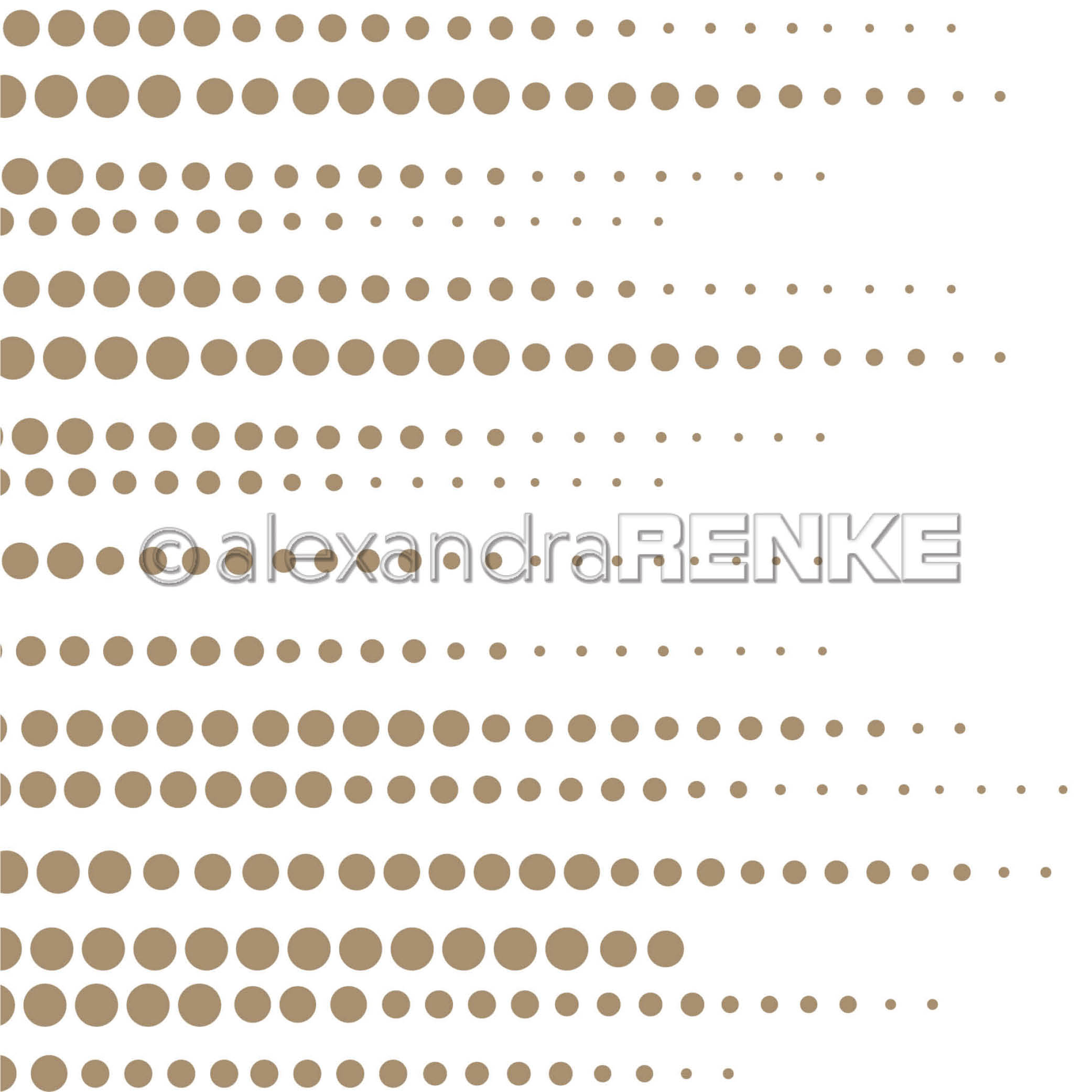 Scrapbooking-Papier Punkte Horizontal Gold 12'' 
