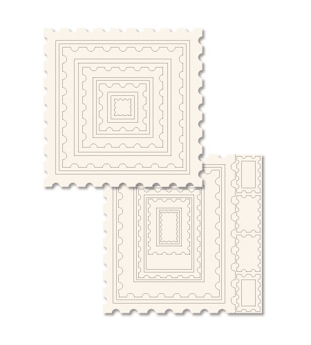 Chipboard Briefmarken