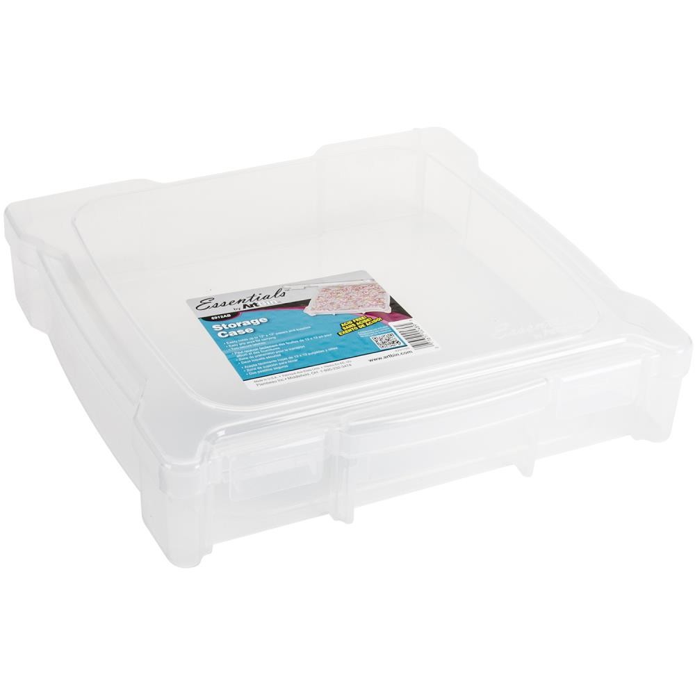Lagerbehälter für Scrapbooking-Papier transparent