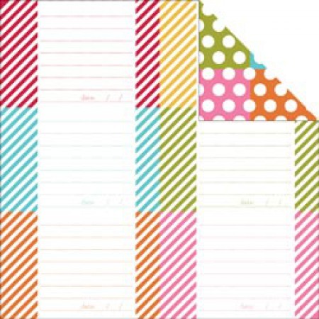 Scrapbooking-Papier Sn@p braun Dots / Stripe Journaling 2