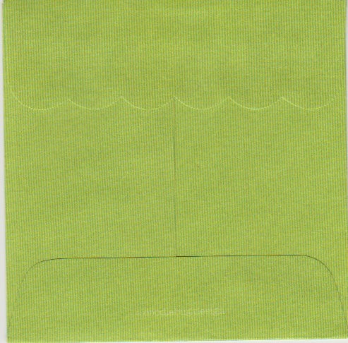 Kuvert grün scallop