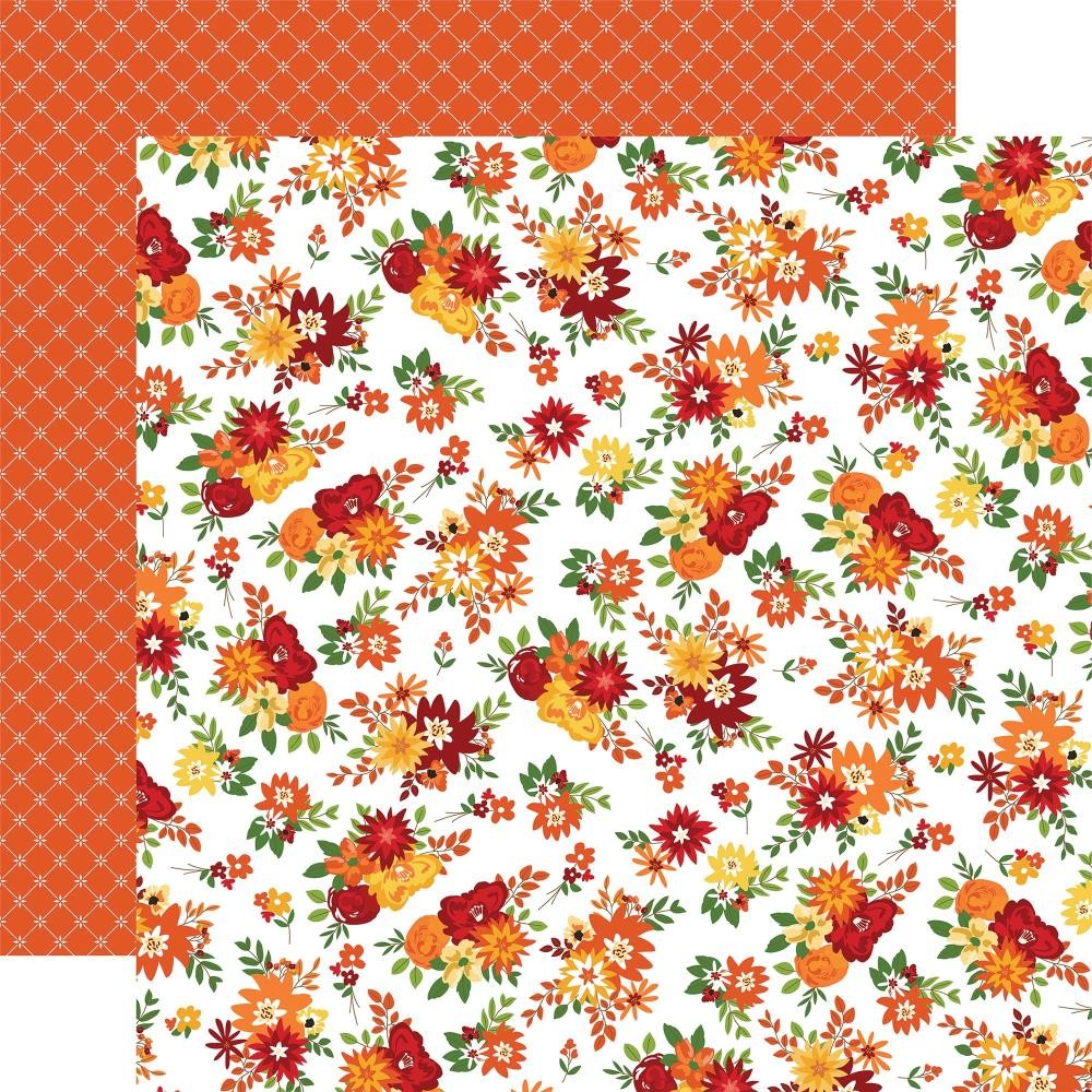 Scrapbooking-Papier Welcome Autumn Fall Floral 12''