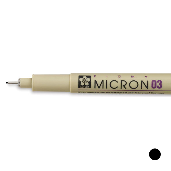 Stift Micron 03 schwarz