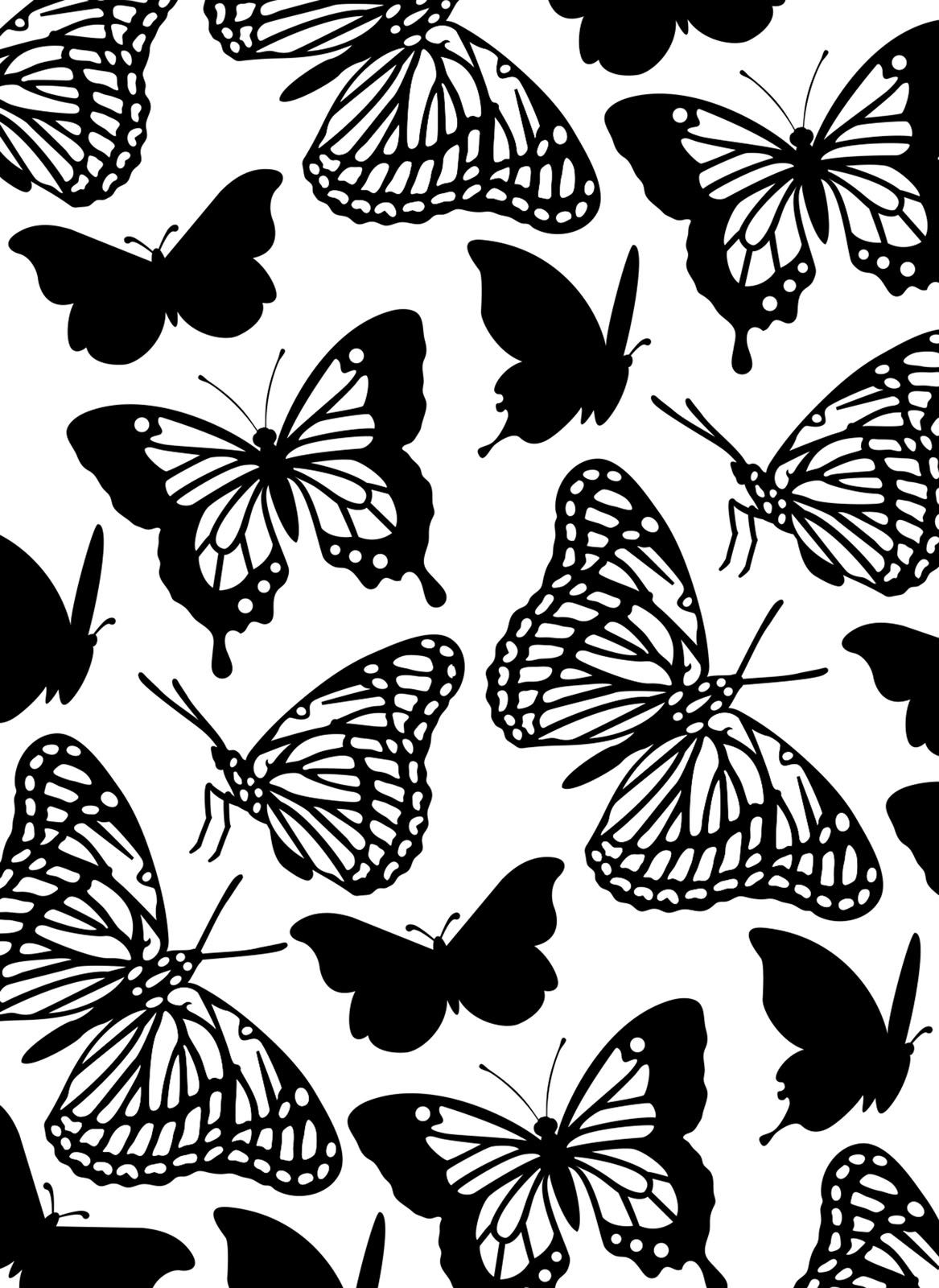 Prägeschablone Butterflies
