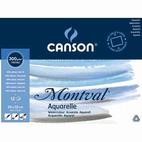 Canson Montval Aquarellpapier 24 x 32cm
