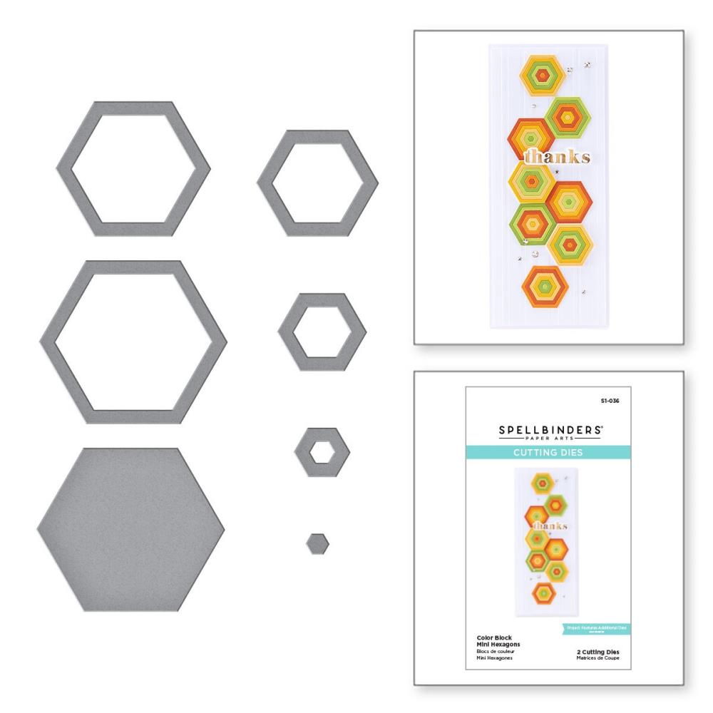 Stanzschablone Mini Hexagons