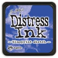 Distress Ink klein Blueprint Sketch